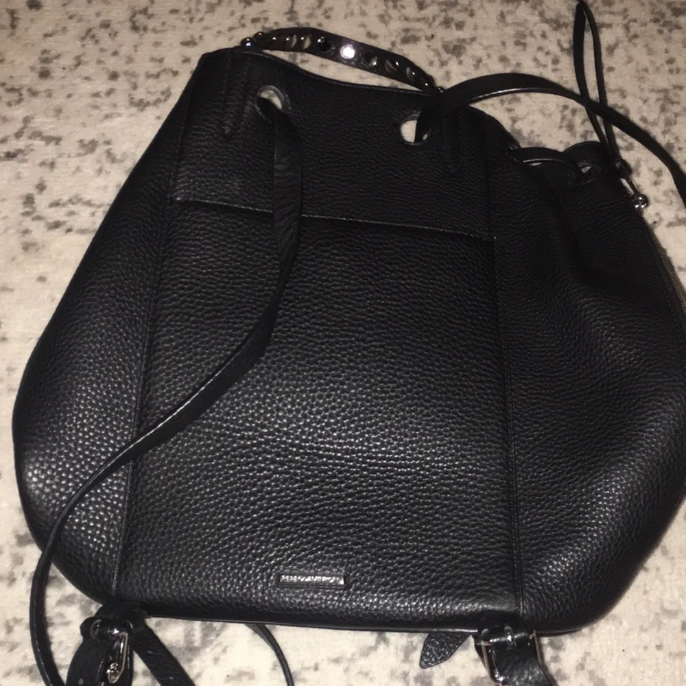 Rebecca Minkoff Blythe Pebbled Leather Backpack - Picture 2 of 11